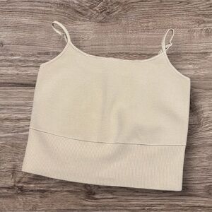 Express Cream Knit Top